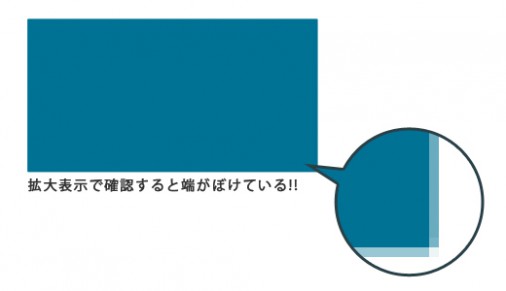 端がぼけたシェイプ