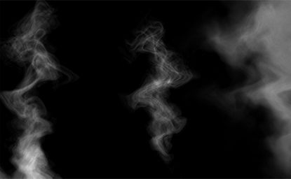Photoshop 簡単5分 ブラシツールで煙を表現するチュートリアル