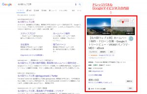 Google検索ナレッジパネル